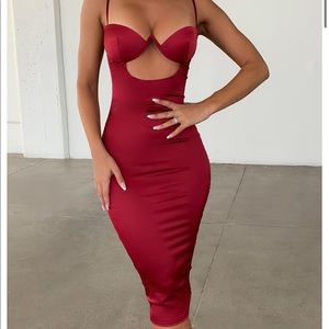 Oh Polly Ahed of the Curve Midi Dress